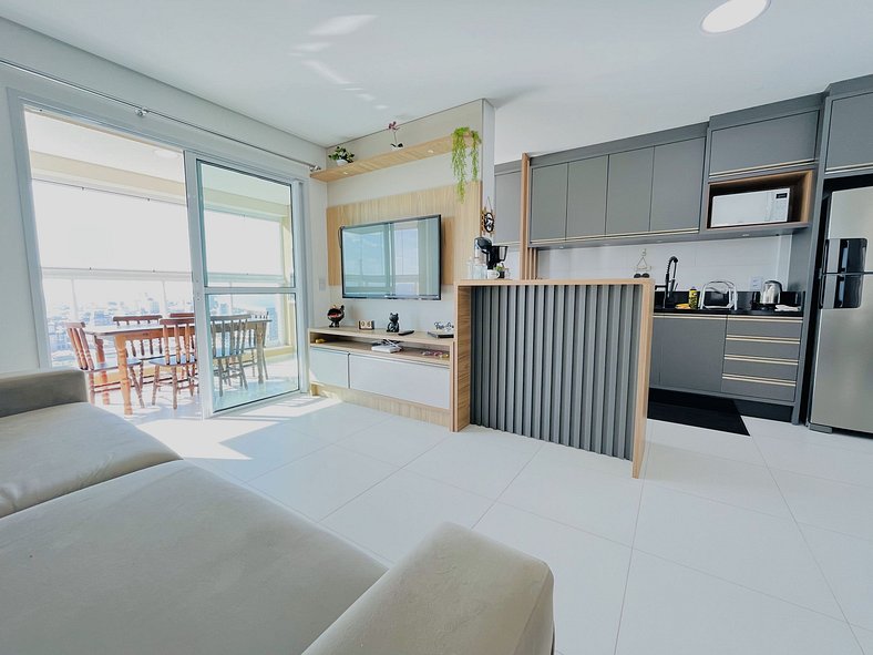 Apartamento 8 pessoas frente Mar - em Piçarras