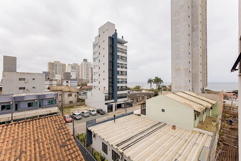 Apartamento lindo com vista incrível da praia